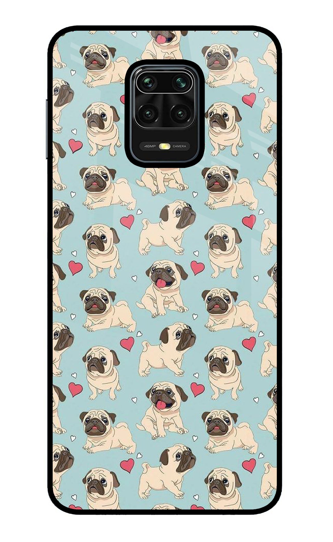 Pug Dog Redmi Note 9 Pro/Pro Max Glass Case