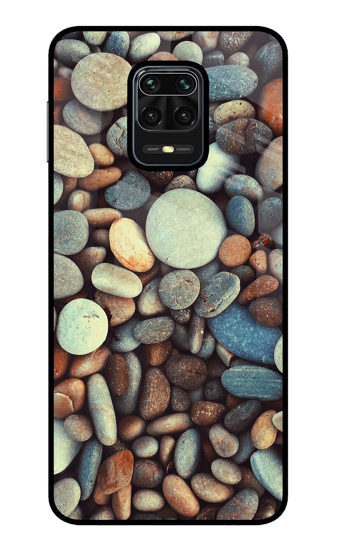 Pebble Redmi Note 9 Pro/Pro Max Glass Case Back Cover by Casekaro