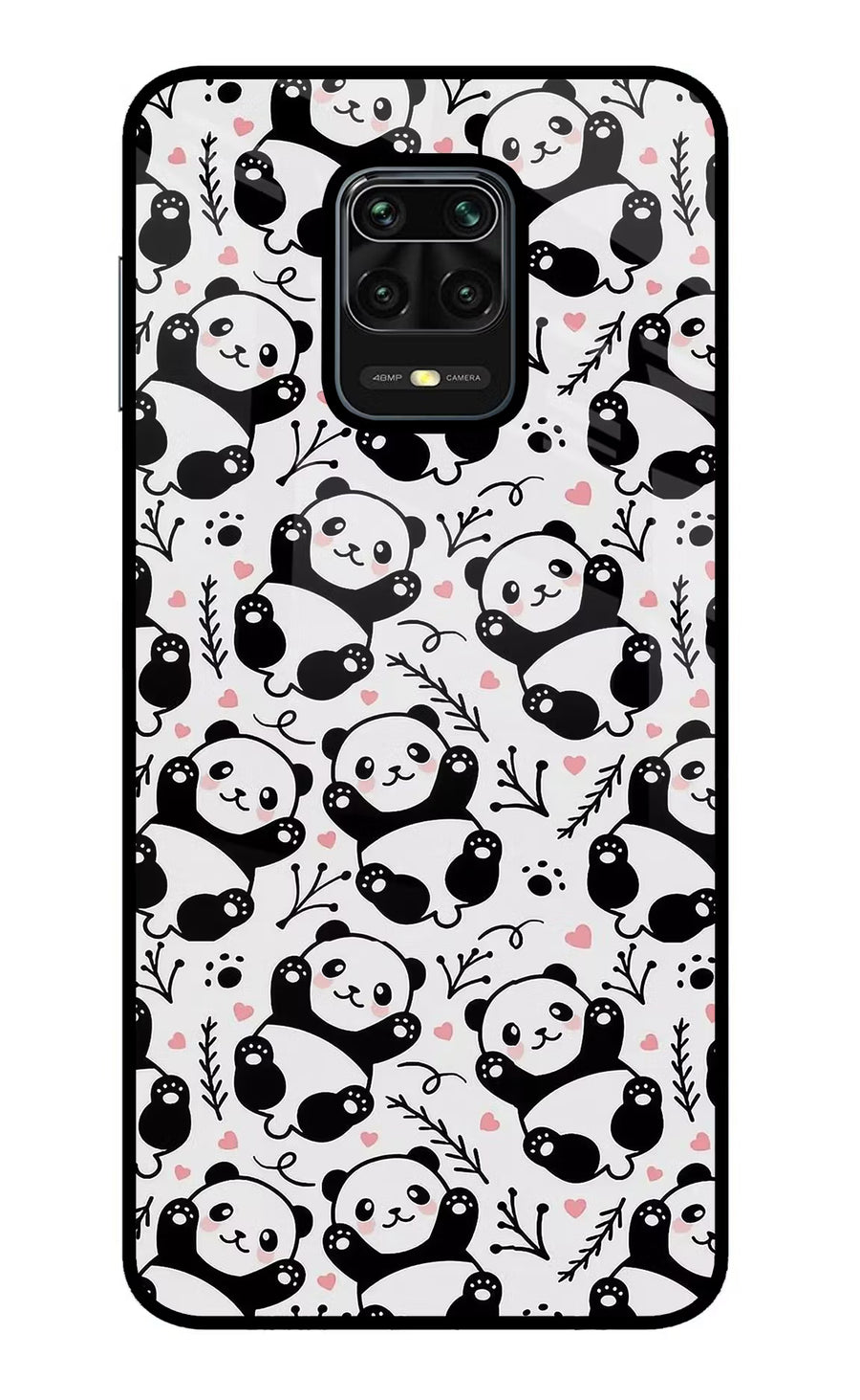 Cute Panda Redmi Note 9 Pro/Pro Max Back Cover, Metal case