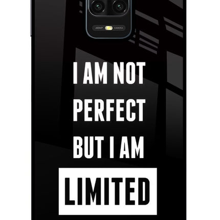 I Am Not Perfect But I Am Limited Edition Redmi Note 9 Pro/Pro Max Glass Case