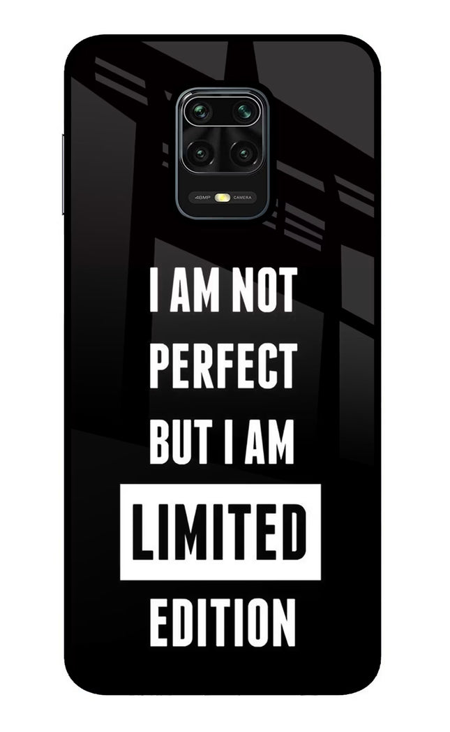 I Am Not Perfect But I Am Limited Edition Redmi Note 9 Pro/Pro Max Glass Case