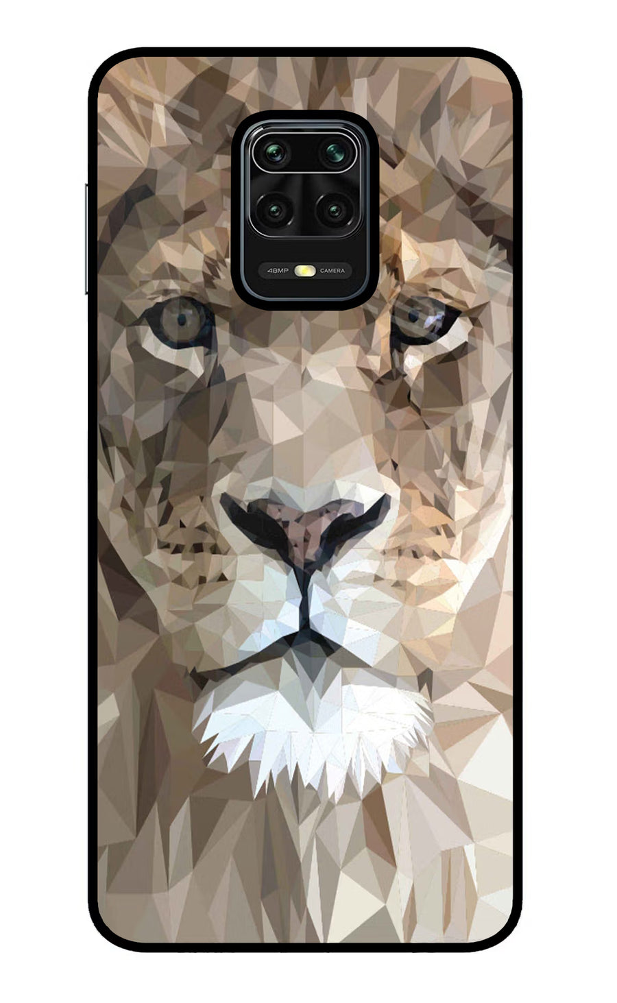 Lion Art Redmi Note 9 Pro/Pro Max Back Cover, Metal case