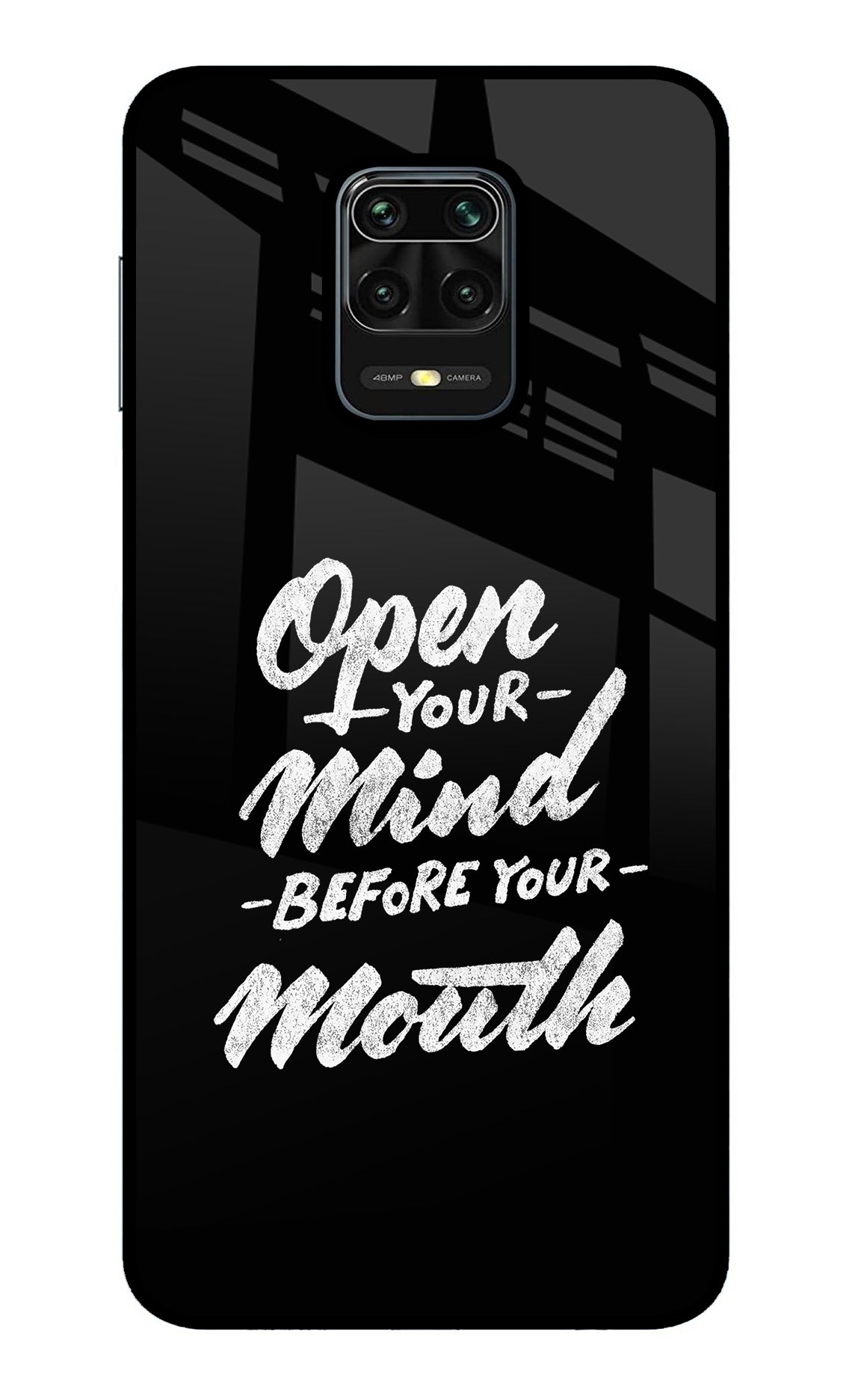 Open Your Mind Before Your Mouth Redmi Note 9 Pro/Pro Max Back Cover