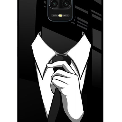 Black Tie Redmi Note 9 Pro/Pro Max Glass Case