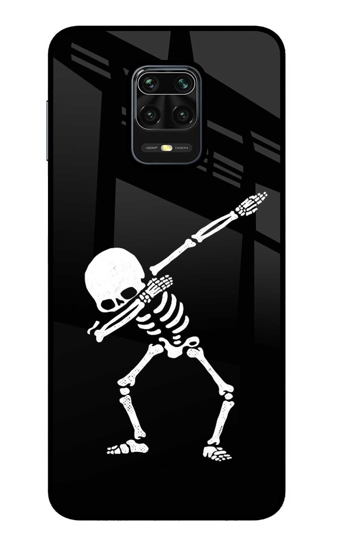 Dabbing Skeleton Art Redmi Note 9 Pro/Pro Max Back Cover