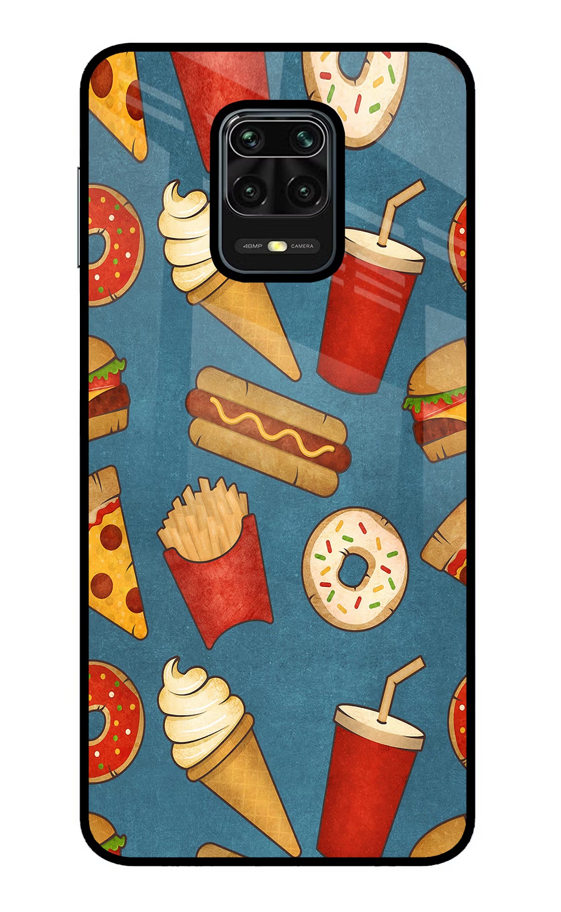 Foodie Redmi Note 9 Pro/Pro Max Glass Case Back Cover by Casekaro