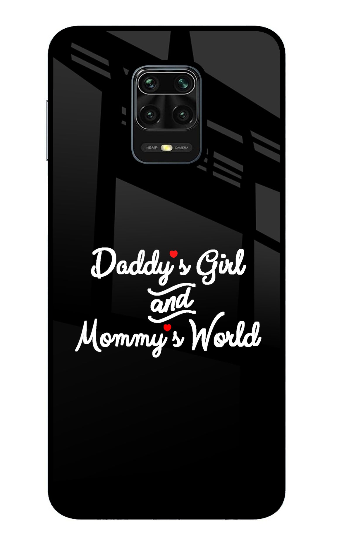 Daddy's Girl and Mommy's World Redmi Note 9 Pro/Pro Max Glass Case
