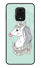 Unicorn Wallpaper Redmi Note 9 Pro/Pro Max Glass Case Back Cover by Casekaro