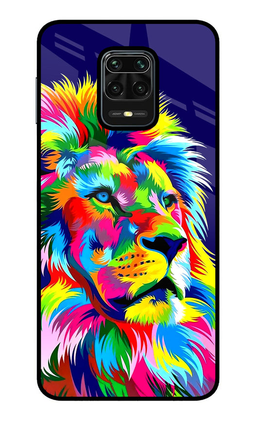 Vector Art Lion Redmi Note 9 Pro/Pro Max Glass Case