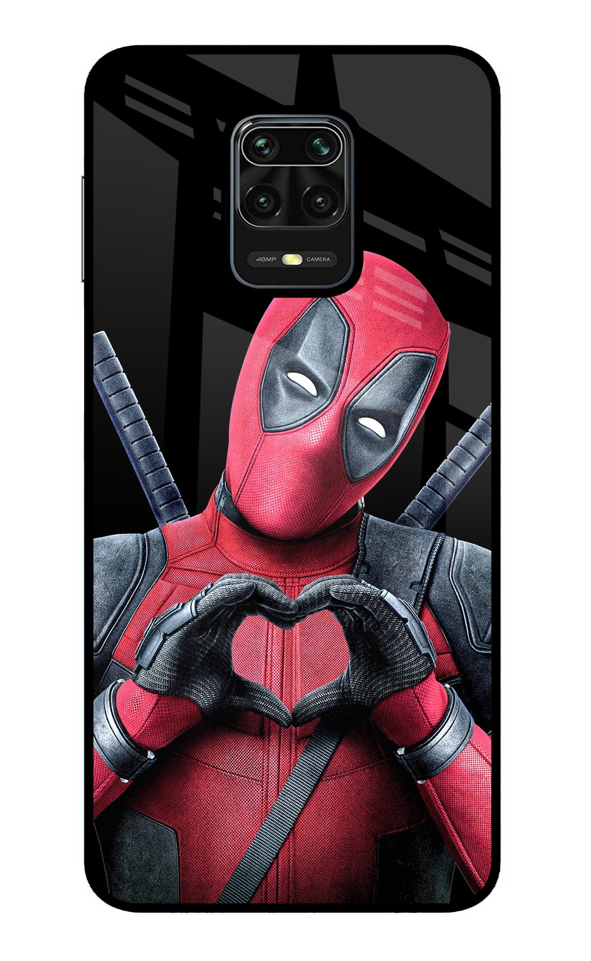 Deadpool Redmi Note 9 Pro/Pro Max Glass Case