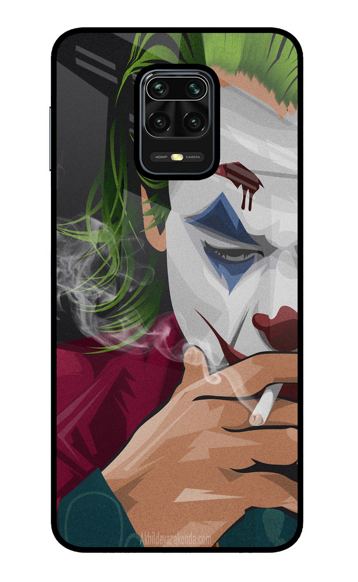 Joker Smoking Redmi Note 9 Pro/Pro Max Glass Case