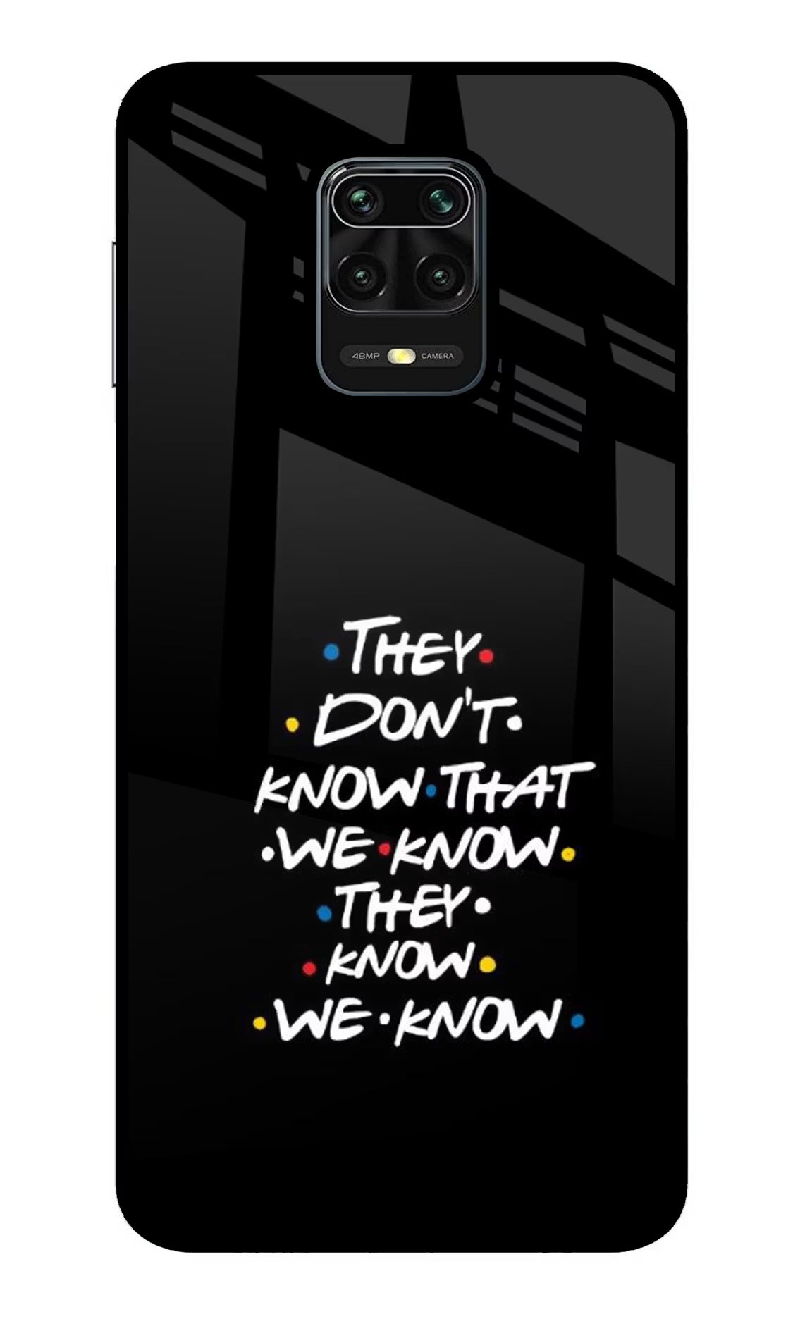 FRIENDS Dialogue Redmi Note 9 Pro/Pro Max Glass Case Back Cover by Casekaro