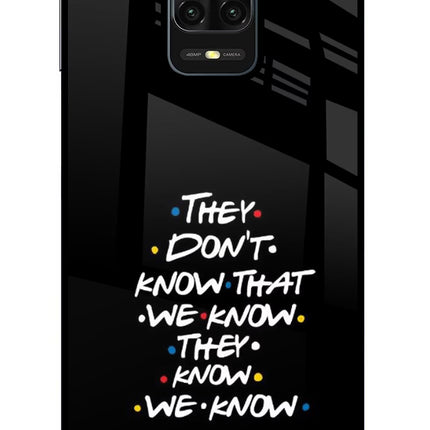 FRIENDS Dialogue Redmi Note 9 Pro/Pro Max Glass Case