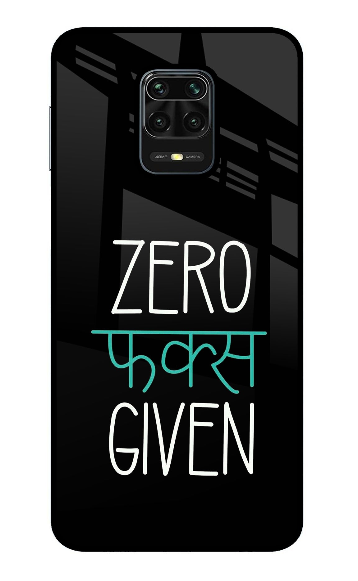 Zero Fucks Given Redmi Note 9 Pro/Pro Max Glass Case