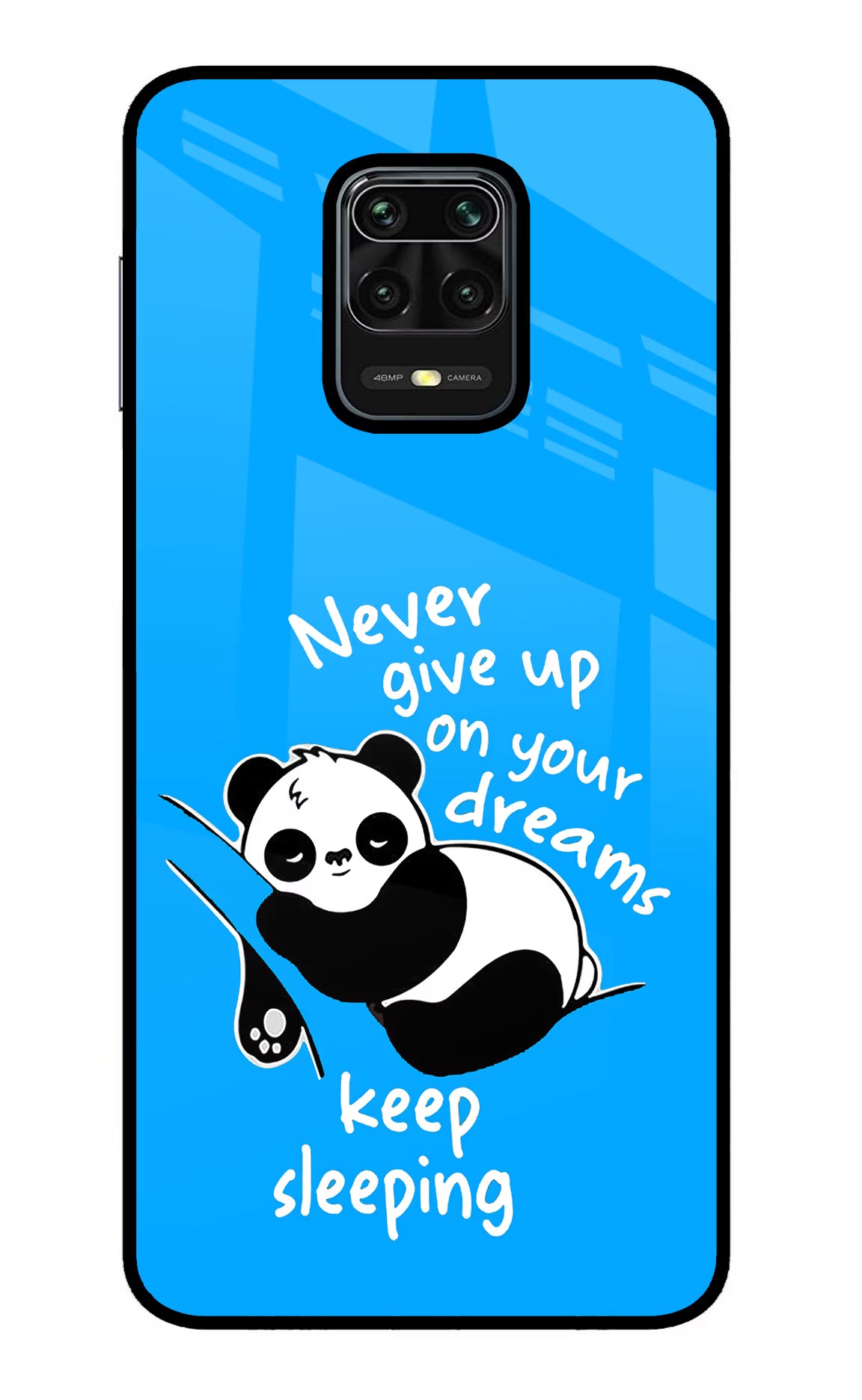 Keep Sleeping Redmi Note 9 Pro/Pro Max Glass Case Back Cover by Casekaro