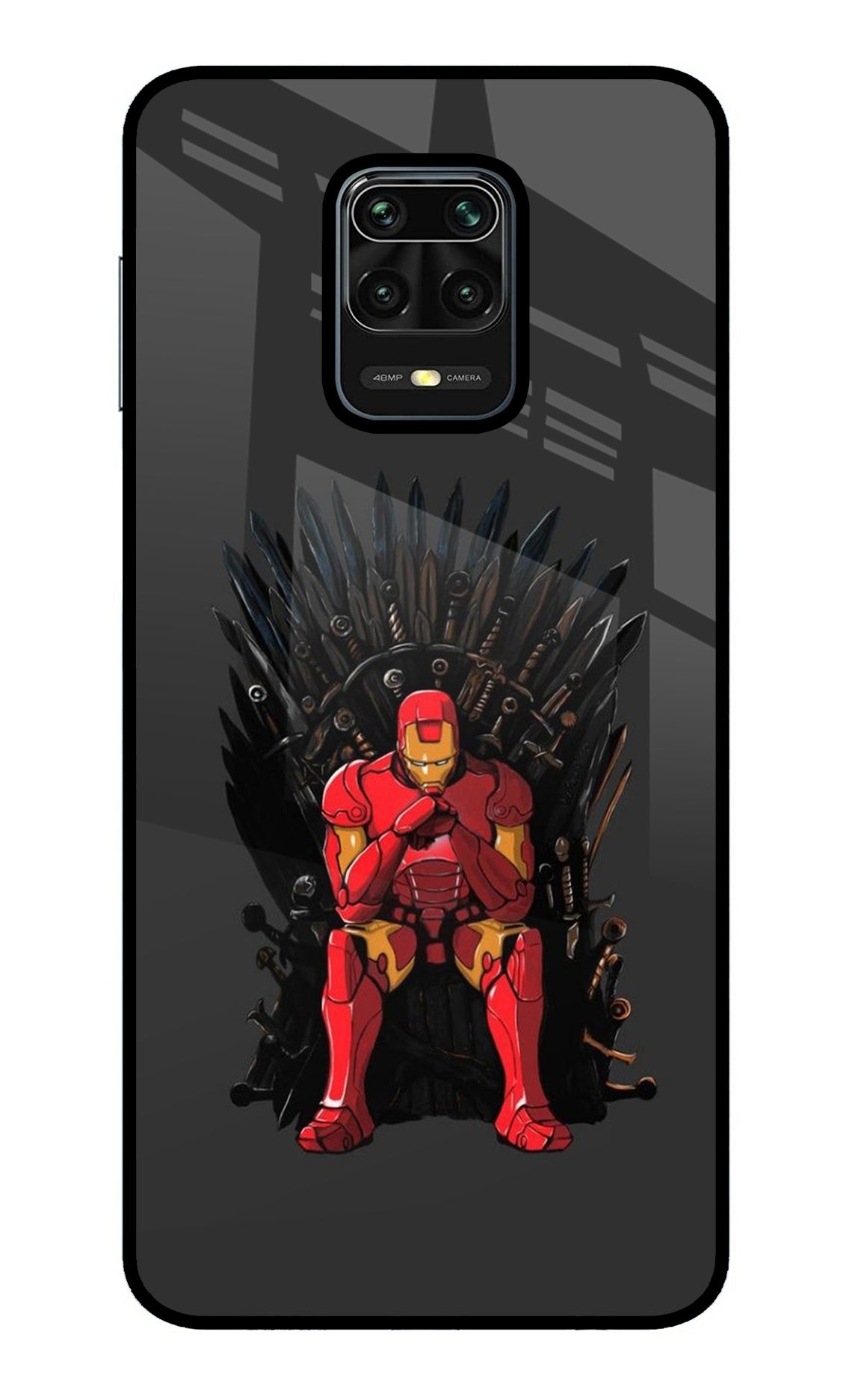 Ironman Throne Redmi Note 9 Pro/Pro Max Glass Case