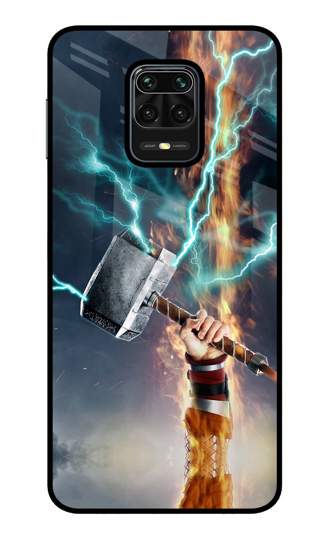 Thor Hammer Mjolnir Redmi Note 9 Pro/Pro Max Glass Case