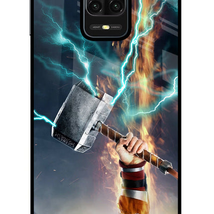 Thor Hammer Mjolnir Redmi Note 9 Pro/Pro Max Glass Case