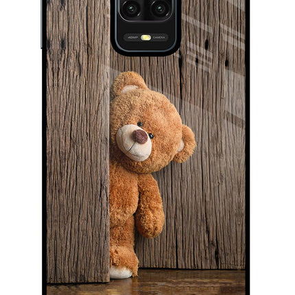 Teddy Wooden Redmi Note 9 Pro/Pro Max Glass Case
