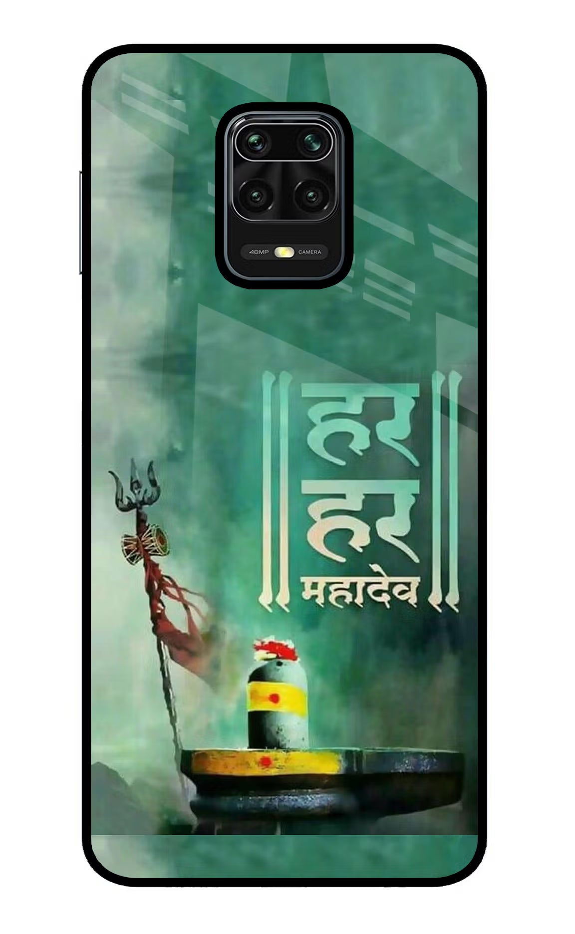 Har Har Mahadev Shivling Redmi Note 9 Pro/Pro Max Glass Case Back Cover by Casekaro