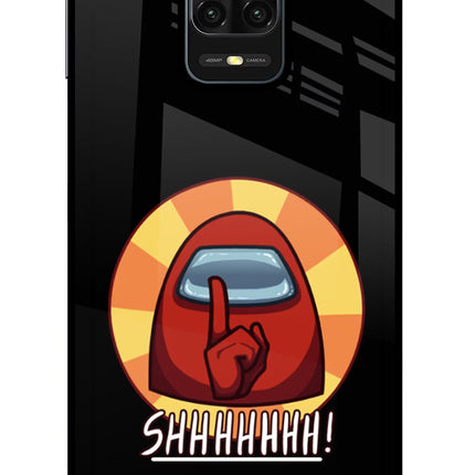 Among Us Shhh! Redmi Note 9 Pro/Pro Max Glass Case