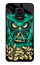 Green Owl Redmi Note 9 Pro/Pro Max Glass Case
