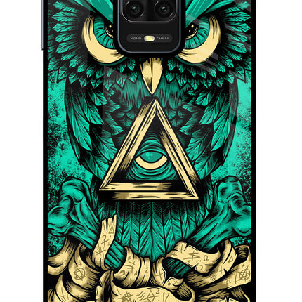 Green Owl Redmi Note 9 Pro/Pro Max Glass Case