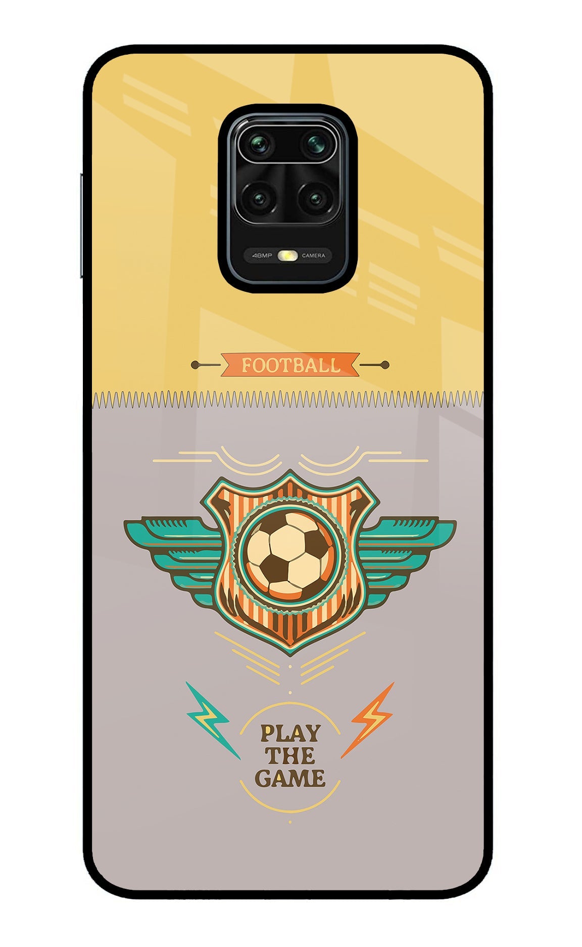 Football Redmi Note 9 Pro/Pro Max Glass Case