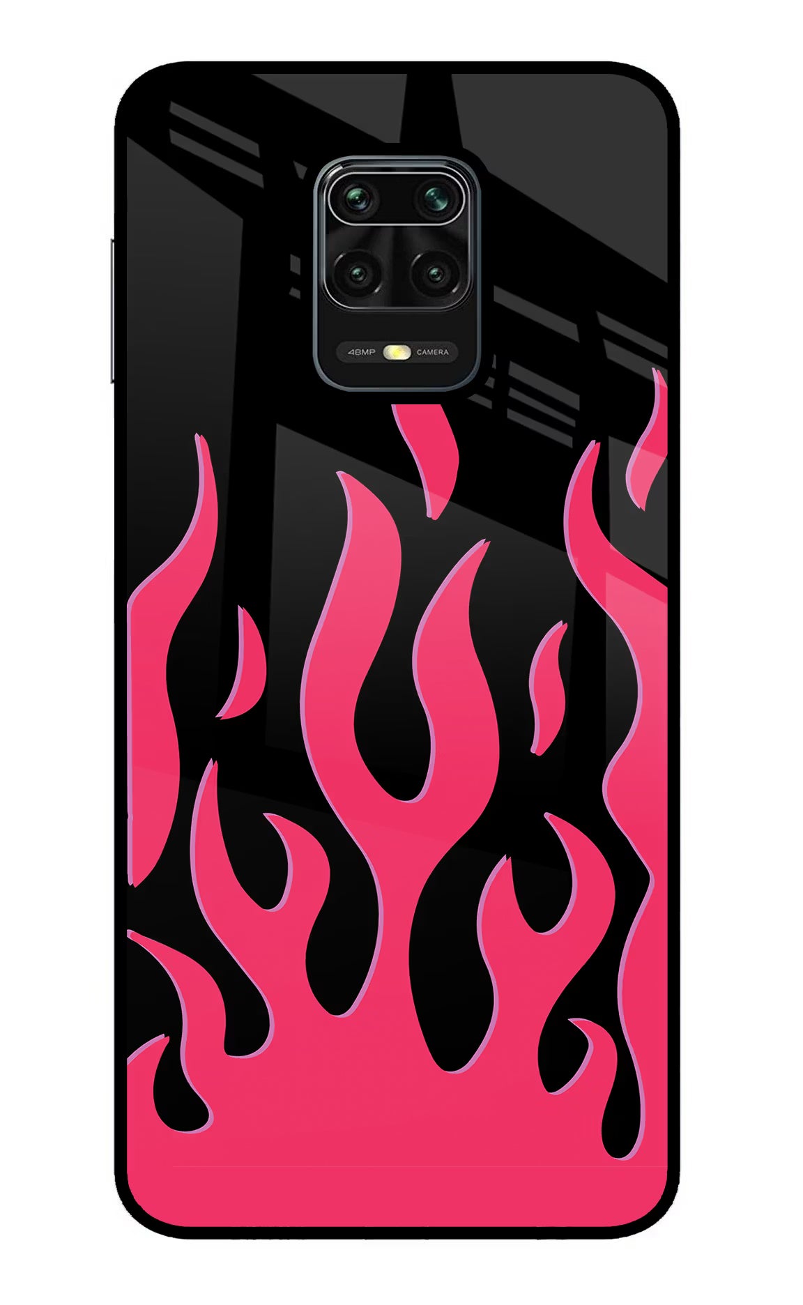 Fire Flames Redmi Note 9 Pro/Pro Max Glass Case Back Cover by Casekaro
