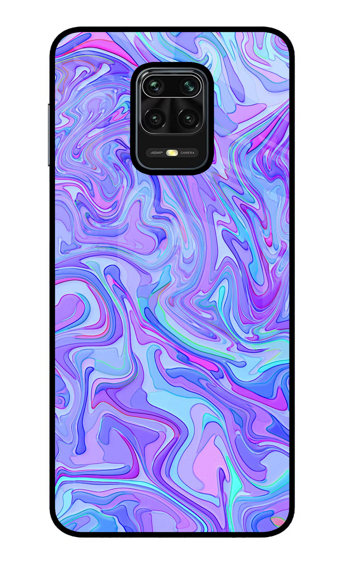 Glitter Redmi Note 9 Pro/Pro Max Glass Case Back Cover by Casekaro