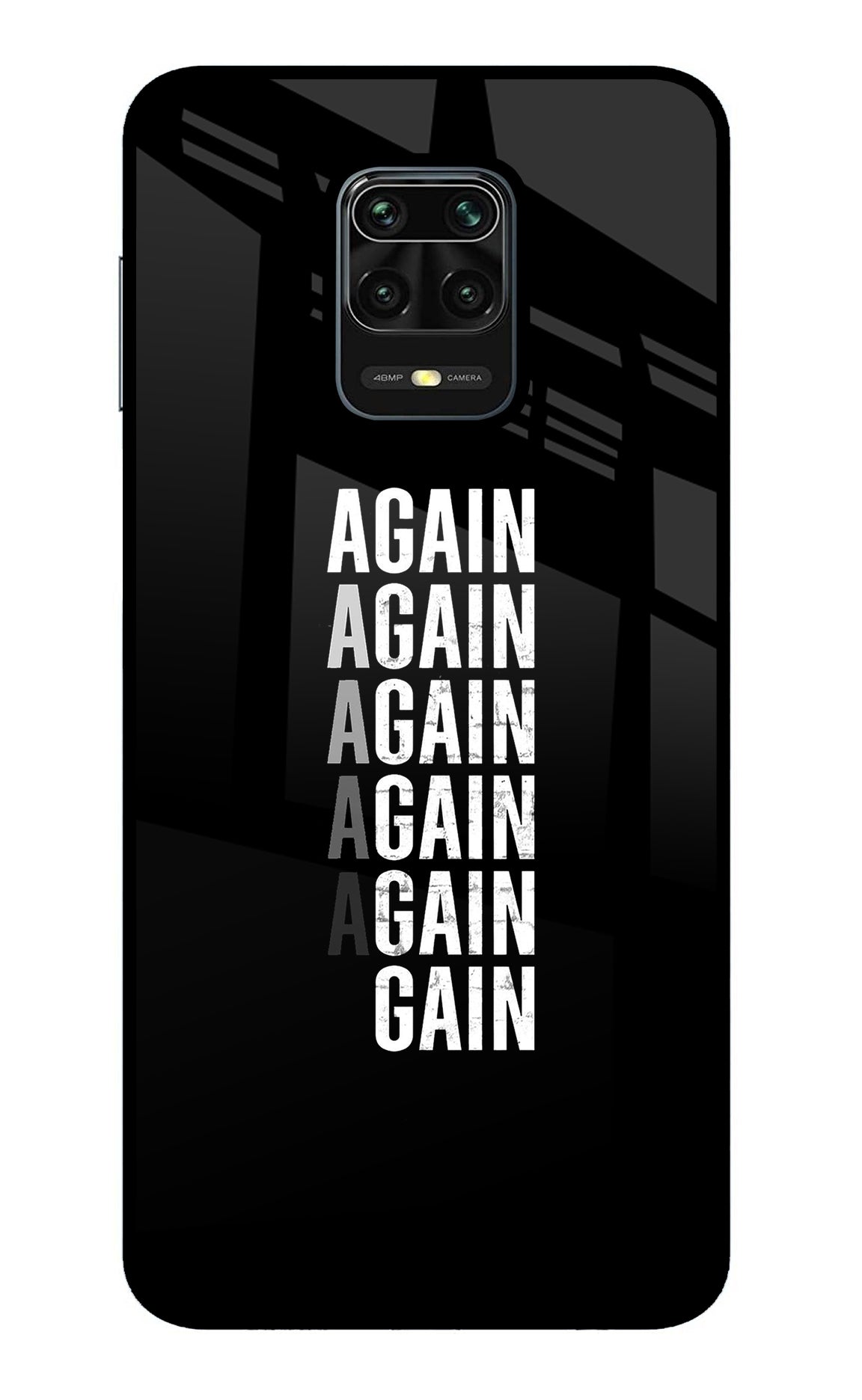 Again Again Gain Redmi Note 9 Pro/Pro Max Glass Case