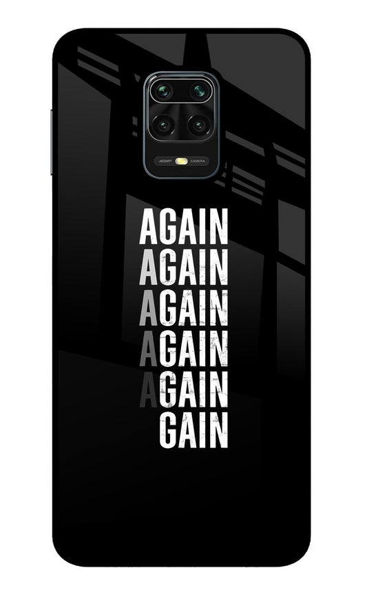 Again Again Gain Redmi Note 9 Pro/Pro Max Glass Case