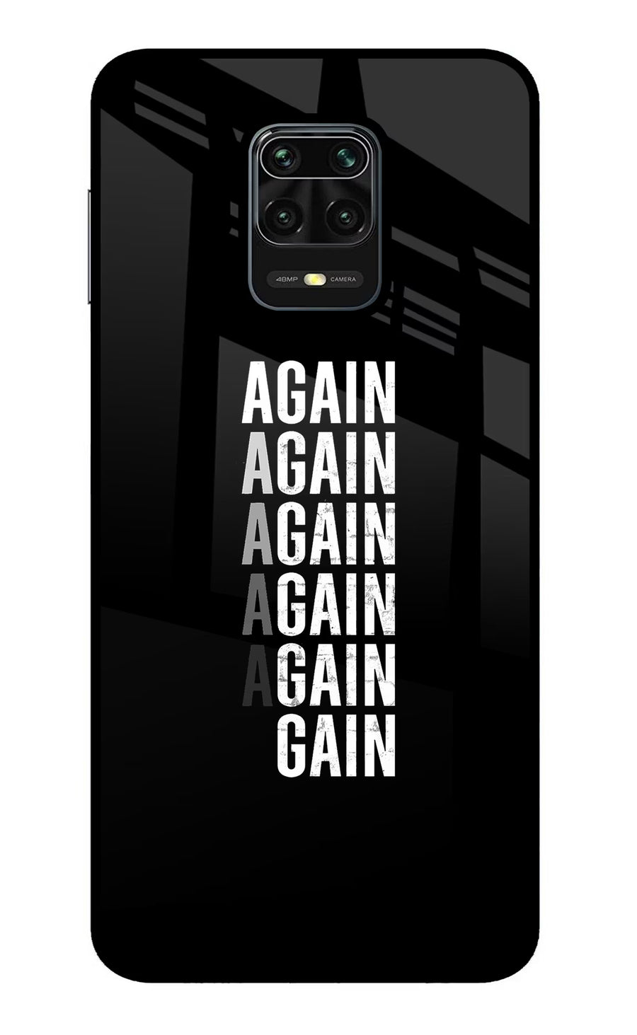 Again Again Gain Redmi Note 9 Pro/Pro Max Back Cover, Metal case