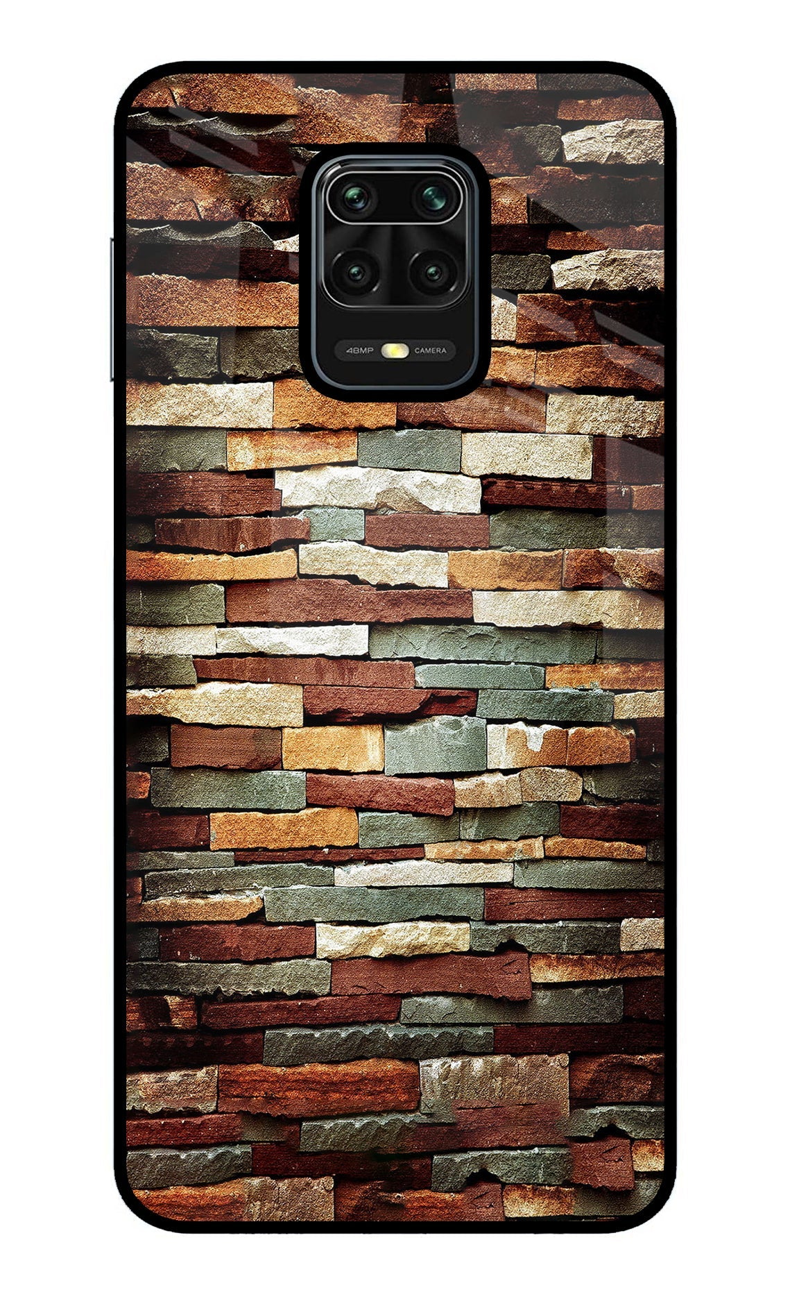 Bricks Pattern Redmi Note 9 Pro/Pro Max Glass Case