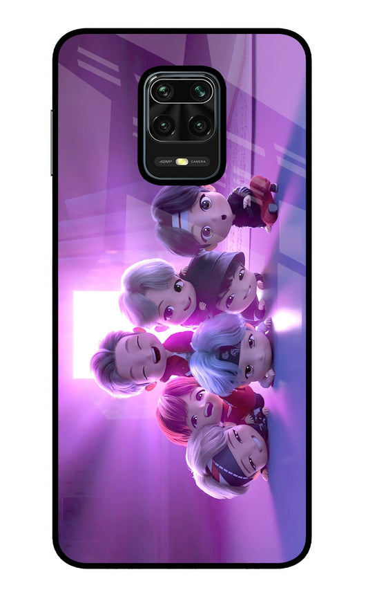 BTS Chibi Redmi Note 9 Pro/Pro Max Glass Case