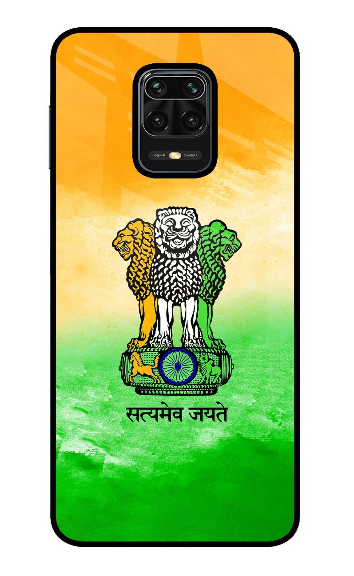 Satyamev Jayate Flag Redmi Note 9 Pro/Pro Max Back Cover