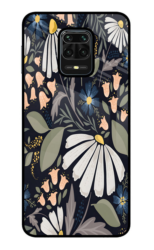 Flowers Art Redmi Note 9 Pro/Pro Max Glass Case