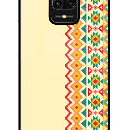 Ethnic Seamless Redmi Note 9 Pro/Pro Max Glass Case Back Cover by Casekaro