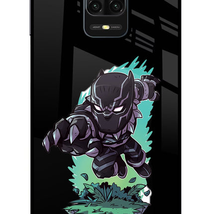 Black Panther Redmi Note 9 Pro/Pro Max Glass Case Back Cover by Casekaro