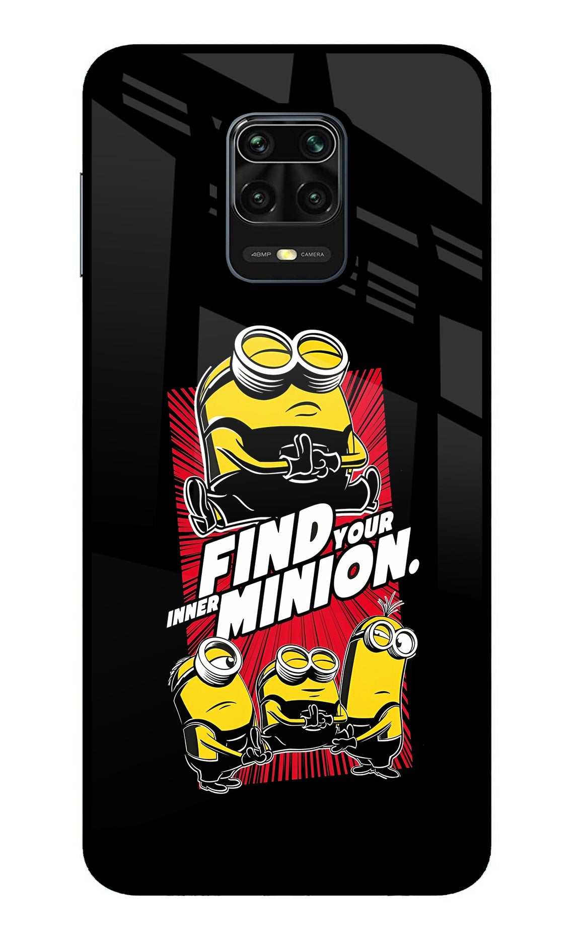 Find your inner Minion Redmi Note 9 Pro/Pro Max Glass Case