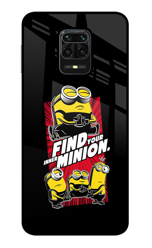 Find your inner Minion Redmi Note 9 Pro/Pro Max Glass Case