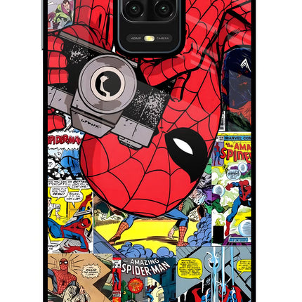 Spider Man Redmi Note 9 Pro/Pro Max Glass Case Back Cover by Casekaro