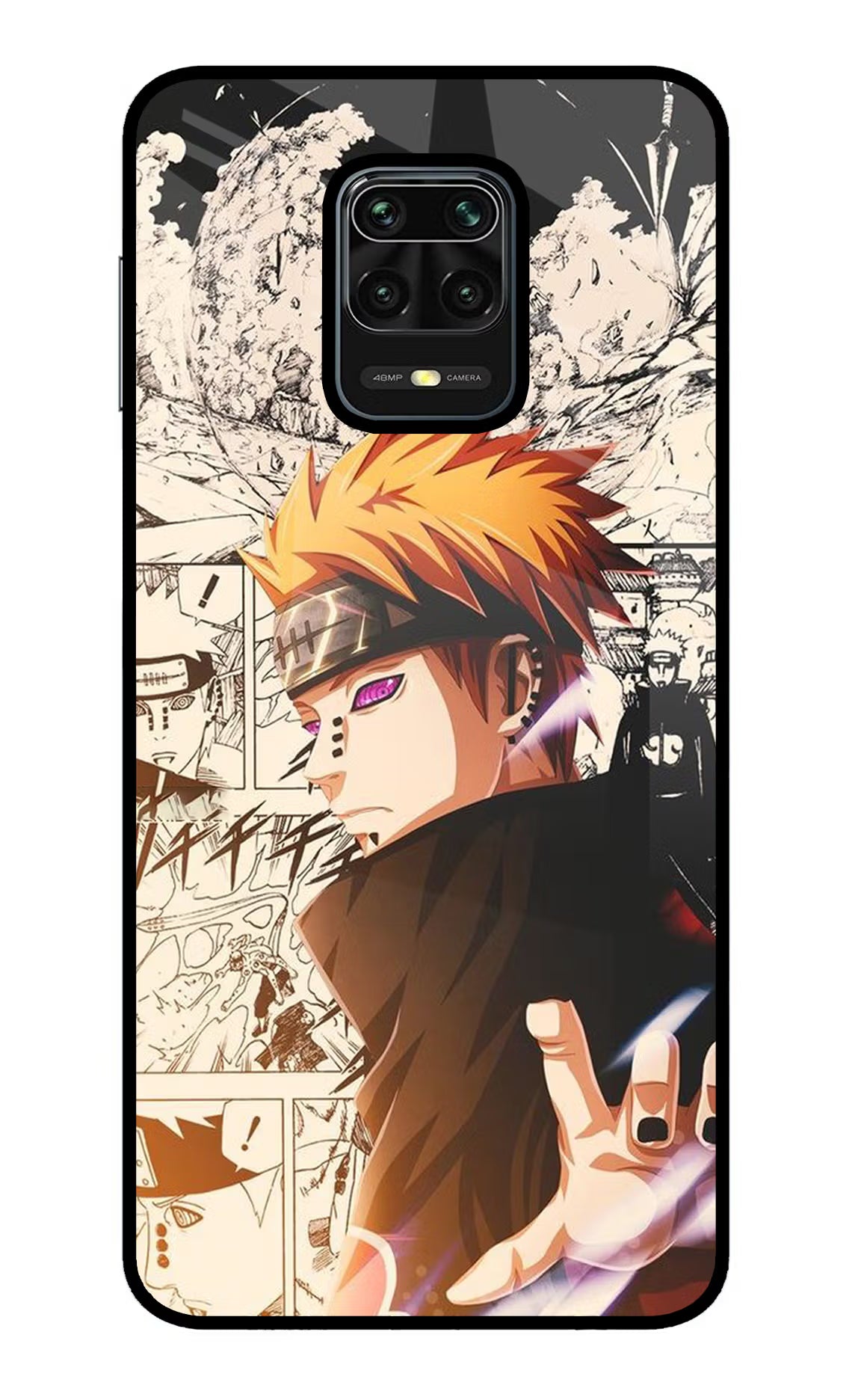 Pain Anime Redmi Note 9 Pro/Pro Max Glass Case Back Cover by Casekaro