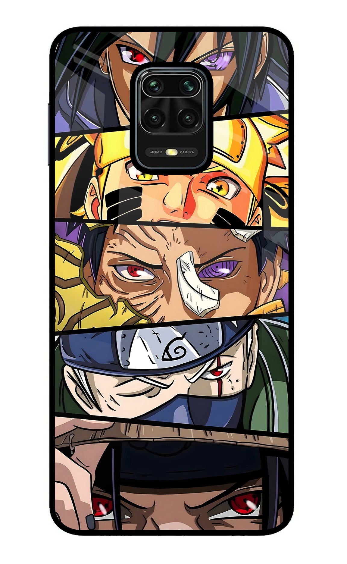 Naruto Character Redmi Note 9 Pro/Pro Max Glass Case