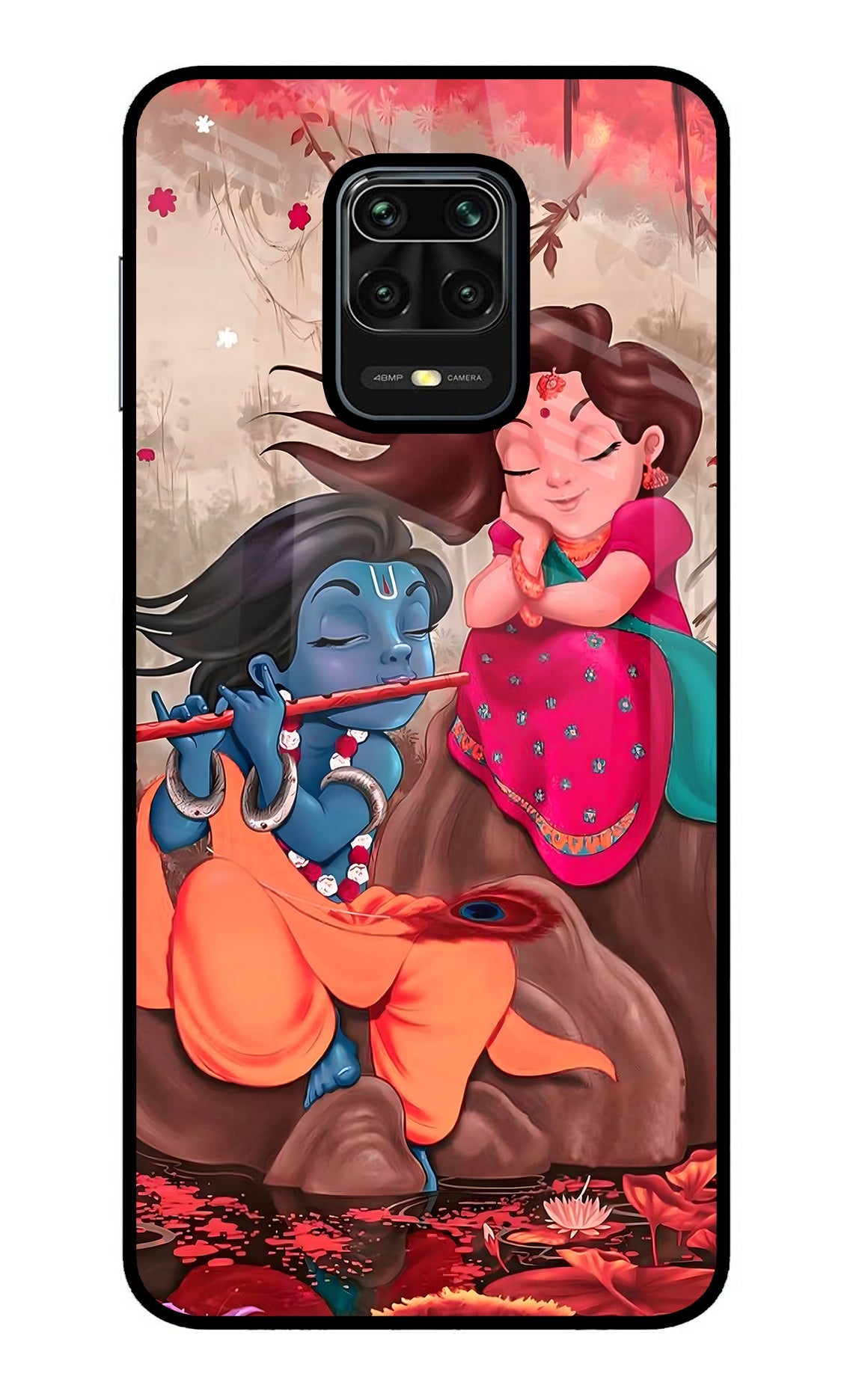 Radhe Krishna Redmi Note 9 Pro/Pro Max Glass Case