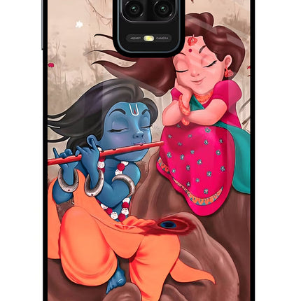 Radhe Krishna Redmi Note 9 Pro/Pro Max Glass Case Back Cover by Casekaro