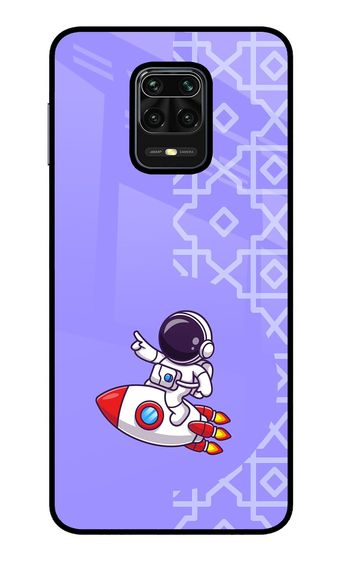 Cute Astronaut Redmi Note 9 Pro/Pro Max Glass Case