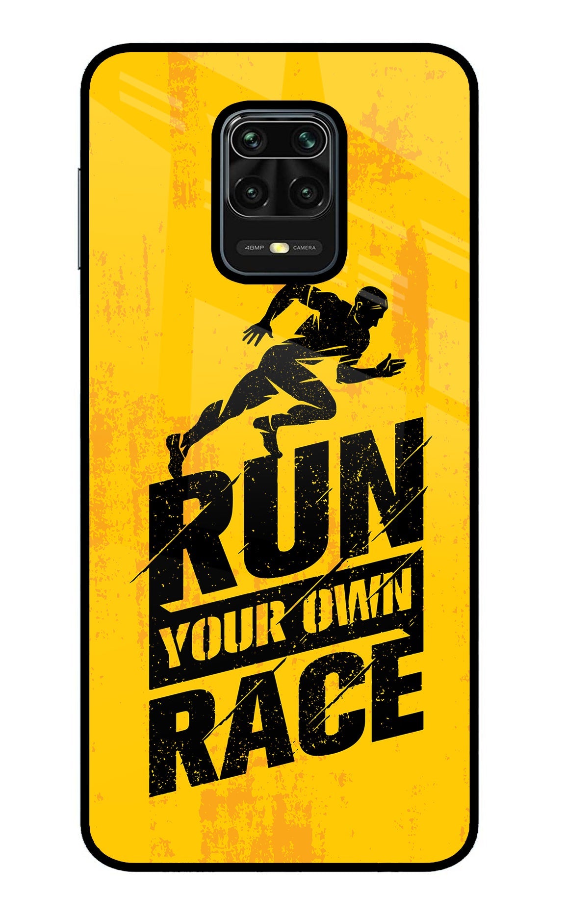 Run Your Own Race Redmi Note 9 Pro/Pro Max Glass Case