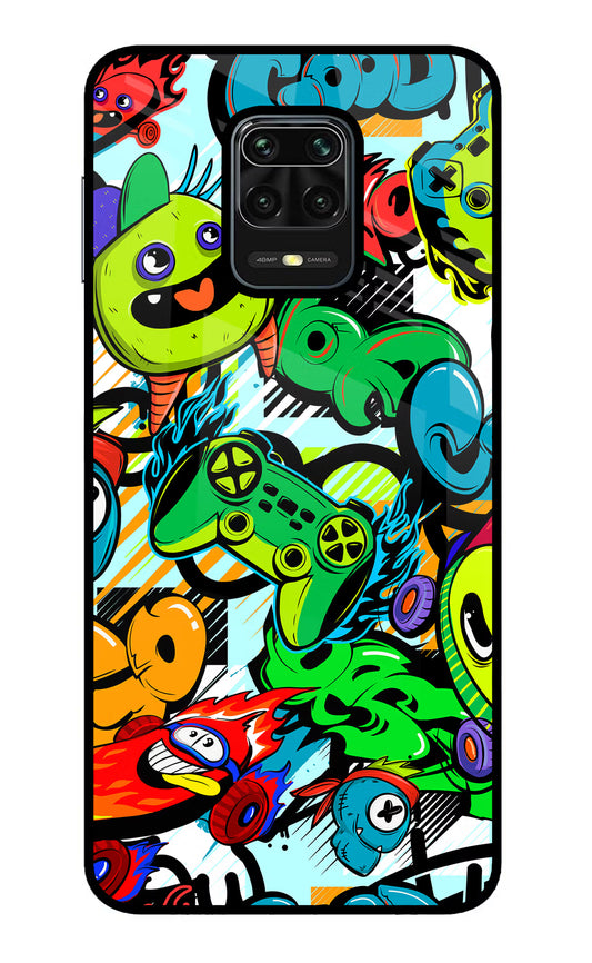 Game Doodle Redmi Note 9 Pro/Pro Max Glass Case