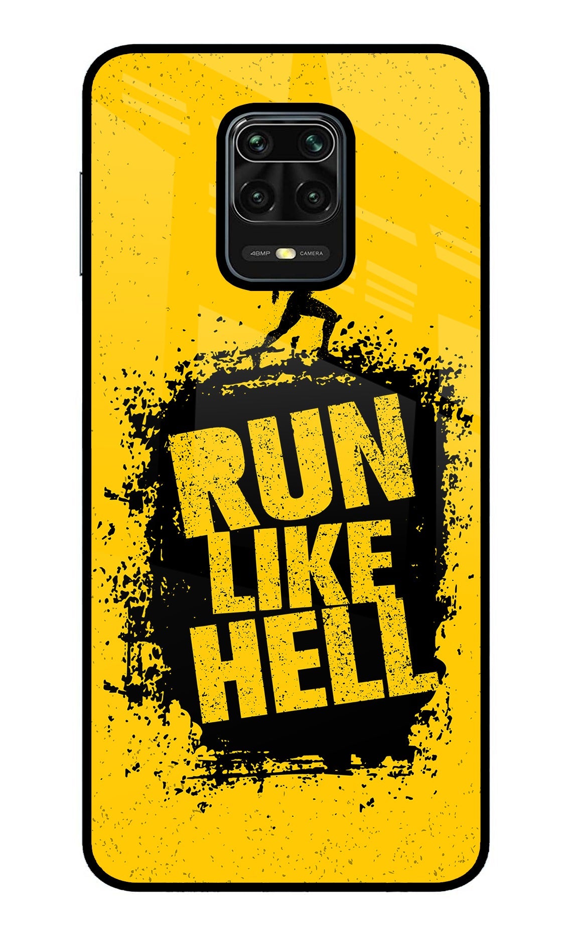 Run Like Hell Redmi Note 9 Pro/Pro Max Glass Case